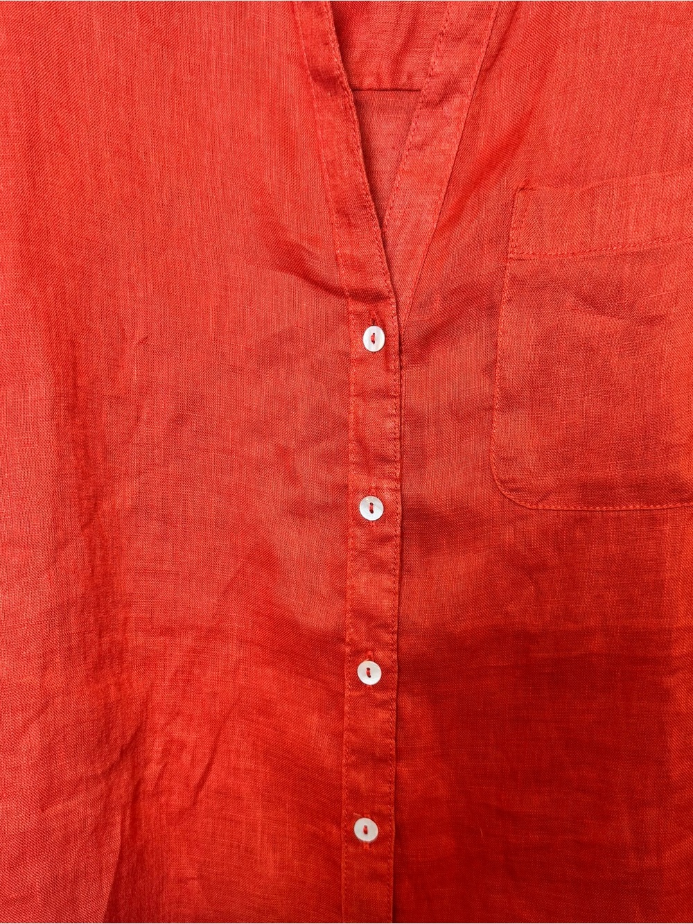 Sigrid Olsen 100% Linen Long-Sleeve Button-Down Shirt - Picture 2 of 7